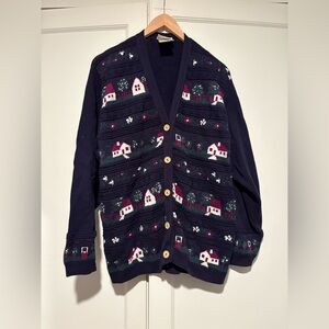 Vintage Northern Reflections Cotton Button Down Cottage Core Cardigan